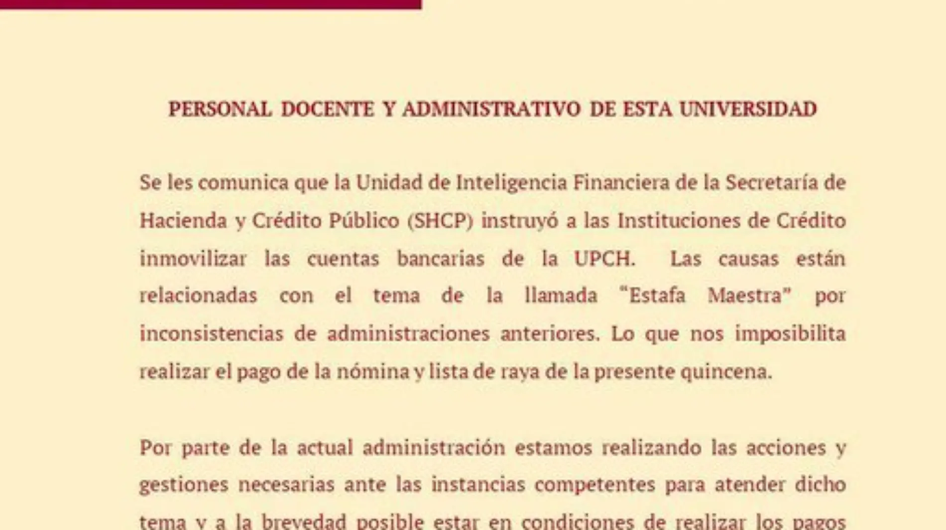 Congelan cuentas de universidad de Tabasco por vínculo con Estafa Maestra (1)